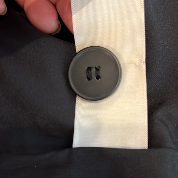 EUC Danielle Bernstein longer belted single button plaid lined jacket - Picture 15 of 16